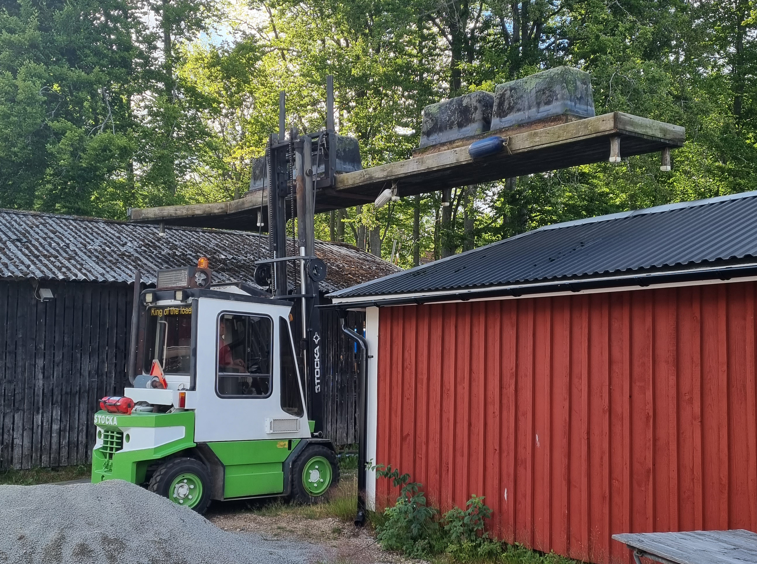 Sjöborgsbryggans peke är borttaget